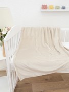 Detská deka do postieľky mikroplyš Exclusive 80 × 100 cm – Laura prírodná