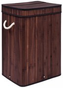Bambusový kôš na bielizeň SOREN I 80 l wenge