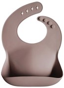 Mushie Silikónový podbradník: Warm taupe