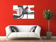 Ručne maľovaný POP Art obraz Boots 3 dielny boots