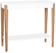 Biely konzolový stolík Ragaba Ashme, šírka 85 cm