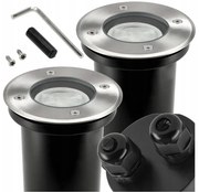 BERGE 2x Okrúhle svietidlo do príjazdovej cesty IP65 - GU10 - 230V - zapustené