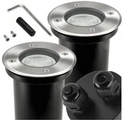 BERGE 2x Okrúhle svietidlo do príjazdovej cesty IP65 - GU10 - 230V - zapustené