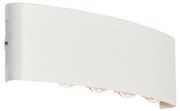 Vonkajšia nástenná lampa biela vrátane LED 10-svetlo IP54 - Silly