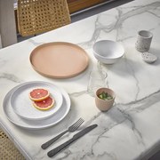 Cementová dóza s viečkom Terazzo - Ø 8*10cm