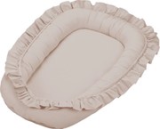 Saténovo bavlnené hniezdo pre bábätká púdrovo ružová