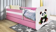 XXXLutz POSTEĽ PRE DETI A MLÁDEŽ 80/160 cm, biela, pink MID.YOU - Detské izby - 00214200023K