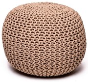 Pieskovohnedý puf na sedenie Bonami Essentials Jagger