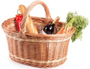 Nákupný kôš prútený Anne I.š. 55 x hl. 40 x v. 23/40(cm)