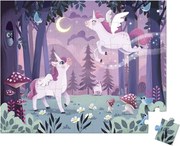 Janod Puzzle v kufríku 54ks Jednorožce