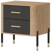 Nočný Stolík Dante Dt21 Dub Cremona/ Antracit