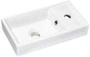 Keramické zapustené umývadlo Vedea 40 cm biele