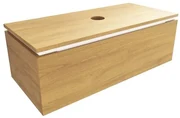 Kúpeľňová skrinka s krycou doskou SAT Feel 100x30x46 cm medový dub mat SATFEEL100DMD