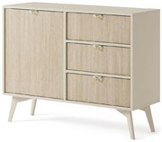 Komoda Forest KSZD106 piesková béžová/jedľová scandi