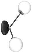 Nástenné svietidlo JOY 2xE14/40W/230V čierna/lesklý chróm