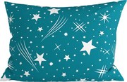 Polybavlnená obliečka na vankúš NIGHT SKY POLY 70x90 cm, tyrkysová