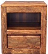 furniture-nabytek.cz - Nočný stolík masív z dreva palisander 45x50x40