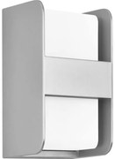 Telefunken 321004TF - Vonkajšie nástenné svietidlo 1xE27/12W/230V IP44 strieborná