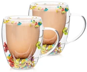 4Home Termo pohár Flowers Hot&Cool 350 ml, 2 ks