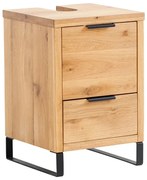 Drevená skrinka pod umývadlo s otvorom pre odpad York dub 40cm