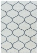 Ayyildiz, Kusový koberec Salsa Shaggy 3201 cream, 80x250, biela, obývacia izba