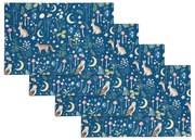 Bavlnené prestieranie v súprave 4 ks 30x46 cm Enchanted Twilight Animals – Catherine Lansfield