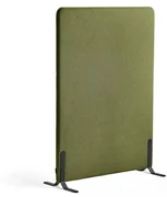 Paraván ZONE, 1360x1000x46 mm, látka Hush, čierne nožičky, forest green