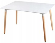 Stôl Bergen biely 140cm