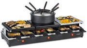 Klarstein Fonduelette XL, raclette gril s fondue 3 v 1, 1650 W, prírodný kameň, pre 12 osôb