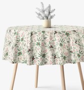 Goldea okrúhly obrus valencia - lesné vetvičky Ø 100 cm