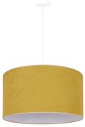 Duolla - Luster na lanku BRISTOL 1xE27/15W/230V pr. 45 cm žltá/biela