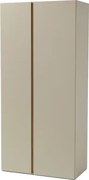 Šatníková skriňa Lucky, 90 cm, eukalyptovo zelená/baltský dub%