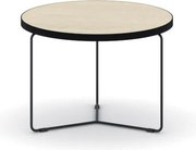 Okrúhly konferenčný stôl TENDER, priemer 50 cm, dub prírodný