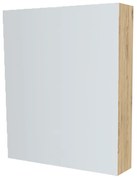 Mereo, Mereo Kúpeľňová zrkadlová skrinka 60 cm, galerka, 1x dvierka ľavá, Multidecor, Dub San remo sand, MER-CN798G61DSAN