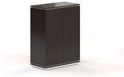 Stredná skriňa Creator 83,2 x 44,5 x 115,5 cm, biela / wenge