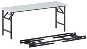Konferenčný stôl FAST READY, 170x50 cm, čierna podnož, biela