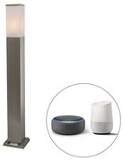 Inteligentná vonkajšia lampa 80 cm oceľ vrátane Wifi P45 - Malios