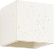 Nástenné svietidlo Quad, 1x béžové betónové tienidlo