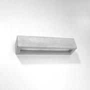 Nástenné svietidlo Vega, 1x betónové tienidlo, (50 cm)