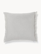 Ľanový poťah na vankúš so strapcami Luana