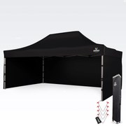 BRIMO Rozkladací párty stan 4x6m - s 3 stenami - Čierna 17