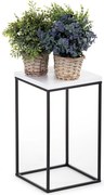 STOJAN NA KVETINÁČ BASICLOFT 40X24X24 CM ČIERNA/BIELA