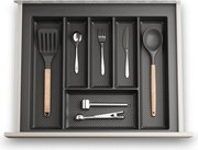 IN-DURO Príborník STRIPES 49 - 55 cm s hĺbkou 42 - 49 cm, antracit