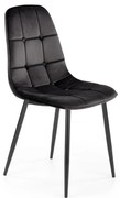 Jedálenská stolička KINDREL, 1 ks, čierna