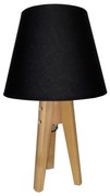 Stolná lampa CONE 1xE27/60W/230V borovica čierna