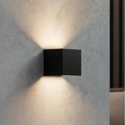 Ideal Lux - LED Vonkajšie nástenné svietidlo ATOM LED/12W/230V IP54 čierna