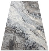 Koberec FUSION 9613 mramorový / moderný / abstraktný, svetlosivý / tmavosivý