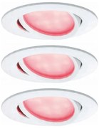 Paulmann 93940 -SADA 3x LED RGBW/2W IP23 Stm. kúpeľňové podhľadové svietidlo 230V