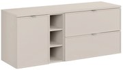 Závěsná skříňka Bella Cashmere s deskou 140 cm kašmír