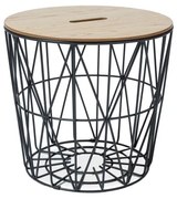 Príručný stolík s doskou v dekore dub HERA